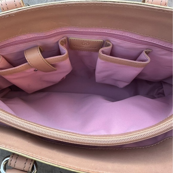 Cole Haan Trinity SU05 Tote Bag Tan Natural Leather READ - Picture 10 of 14